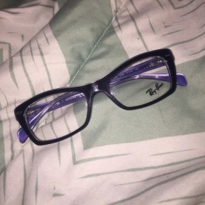 Purple Ray Ban glasses frames