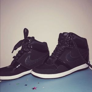 Nike Black Sneakers with Removable Wedges