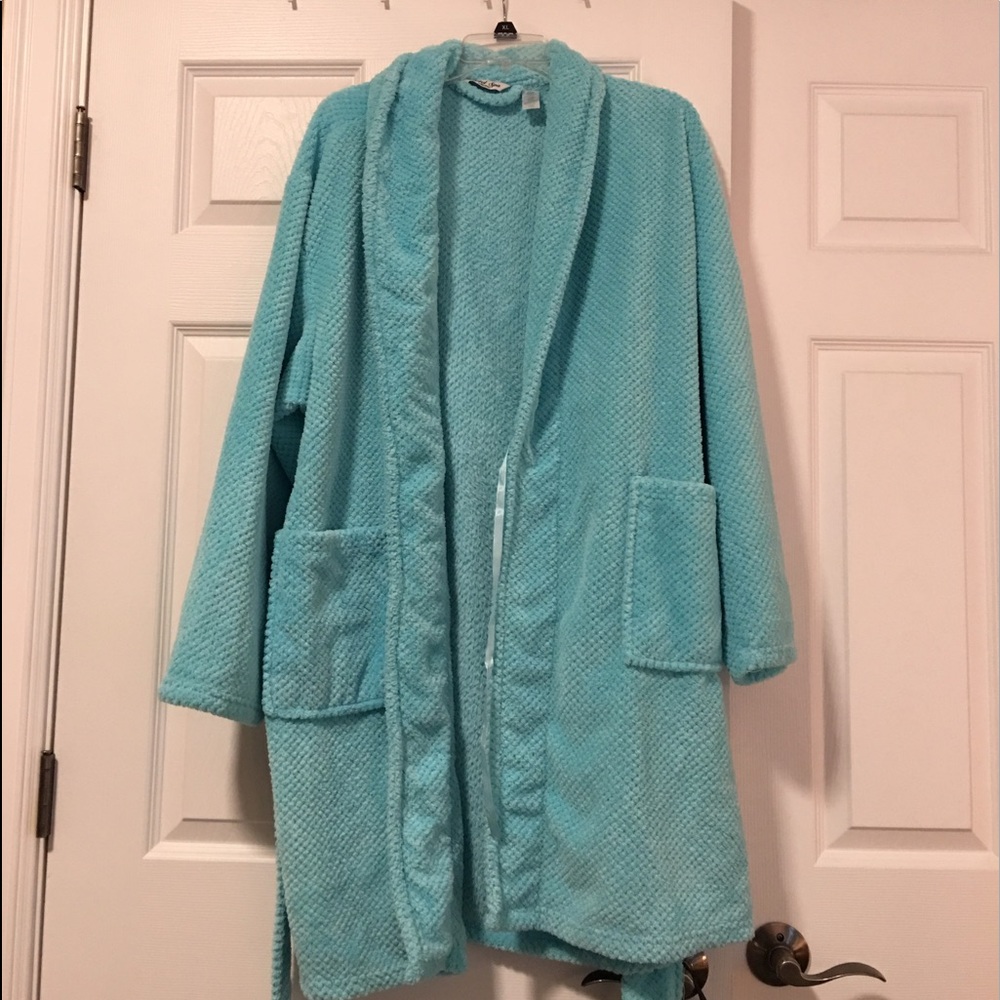 Soft blue robe