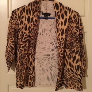 Cheetah Print Cardigan Sz Medium