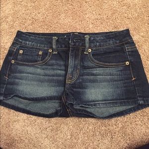 American Eagle dark wash jean shorts