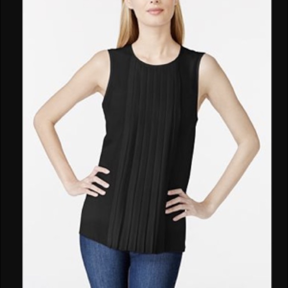 MICHAEL KORS Sleeveless Black Top NWT