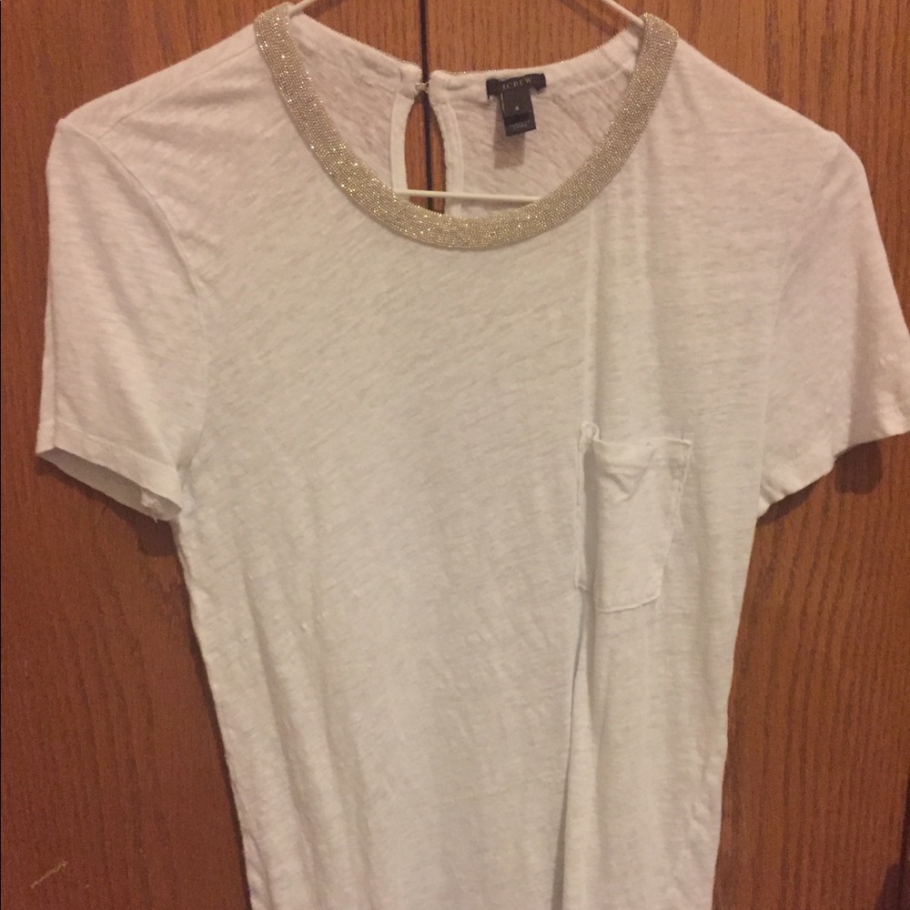 White jcrew top