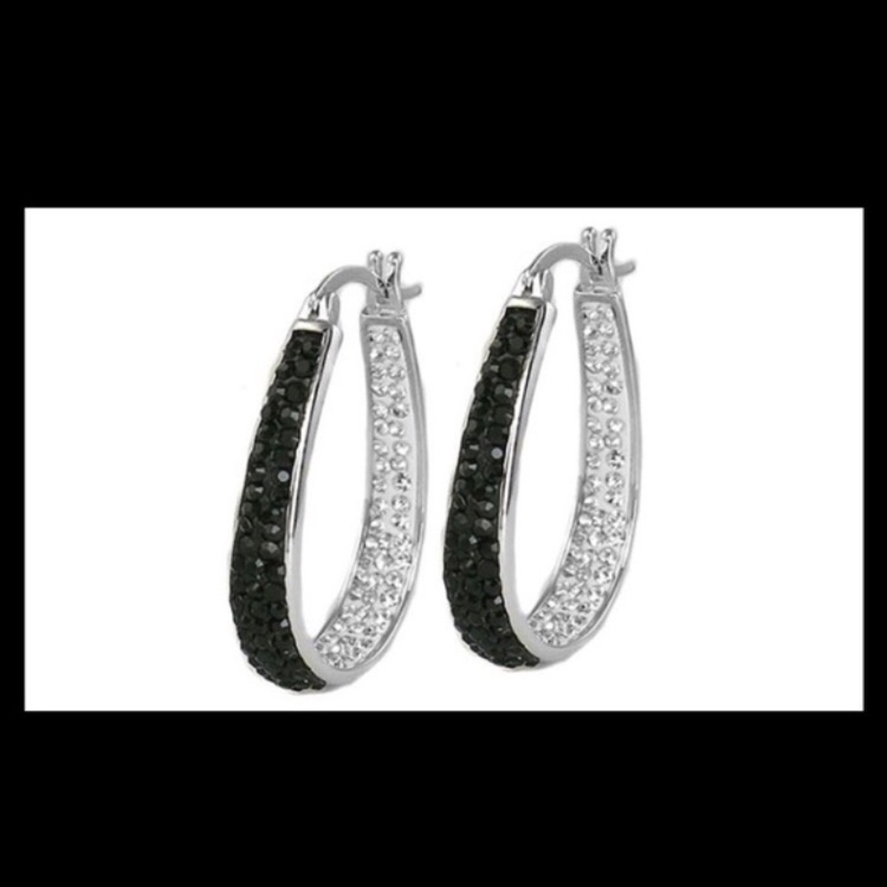 Women's Crystal Hoops