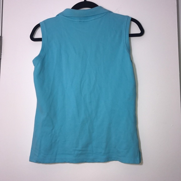 Liz Claiborne Lizwear Lt Blue Sleeveless Top - Picture 5 of 7