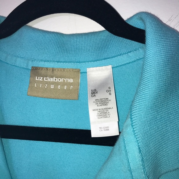 Liz Claiborne Lizwear Lt Blue Sleeveless Top - Picture 6 of 7