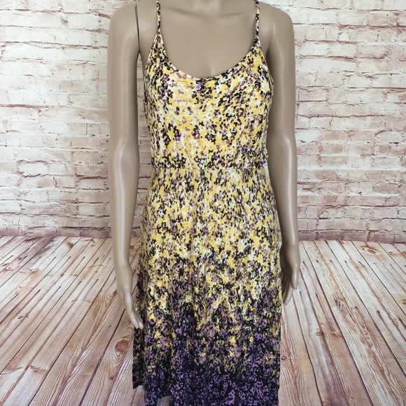 • Gap • Sleeveless Halter Floral Ombré Dress - Picture 3 of 6