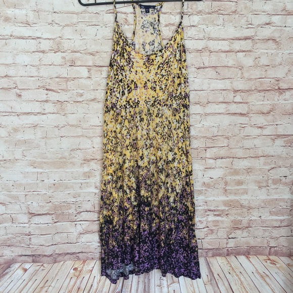 • Gap • Sleeveless Halter Floral Ombré Dress - Picture 2 of 6