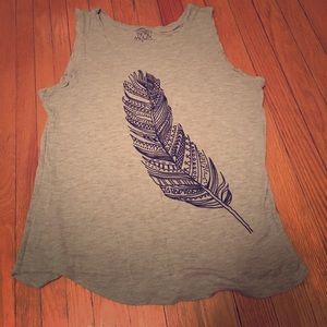 Heather Gray Feather Tank