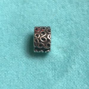Pandora S clip spacer charm