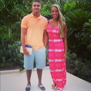 Pink Tie Dye Maxi Dress