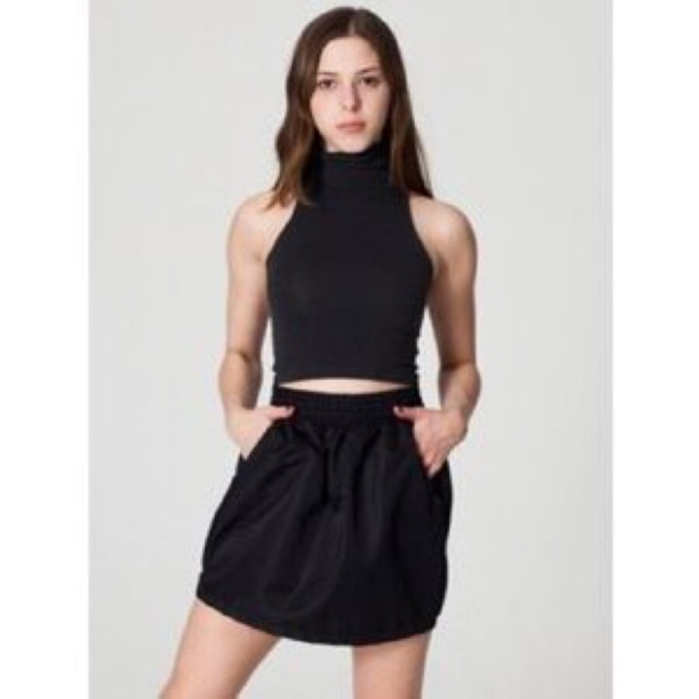 American Apparel Versatile Microfiber Tulip Skirt