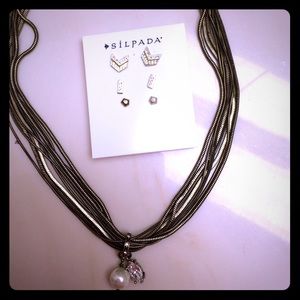 Silpada necklace and earrings