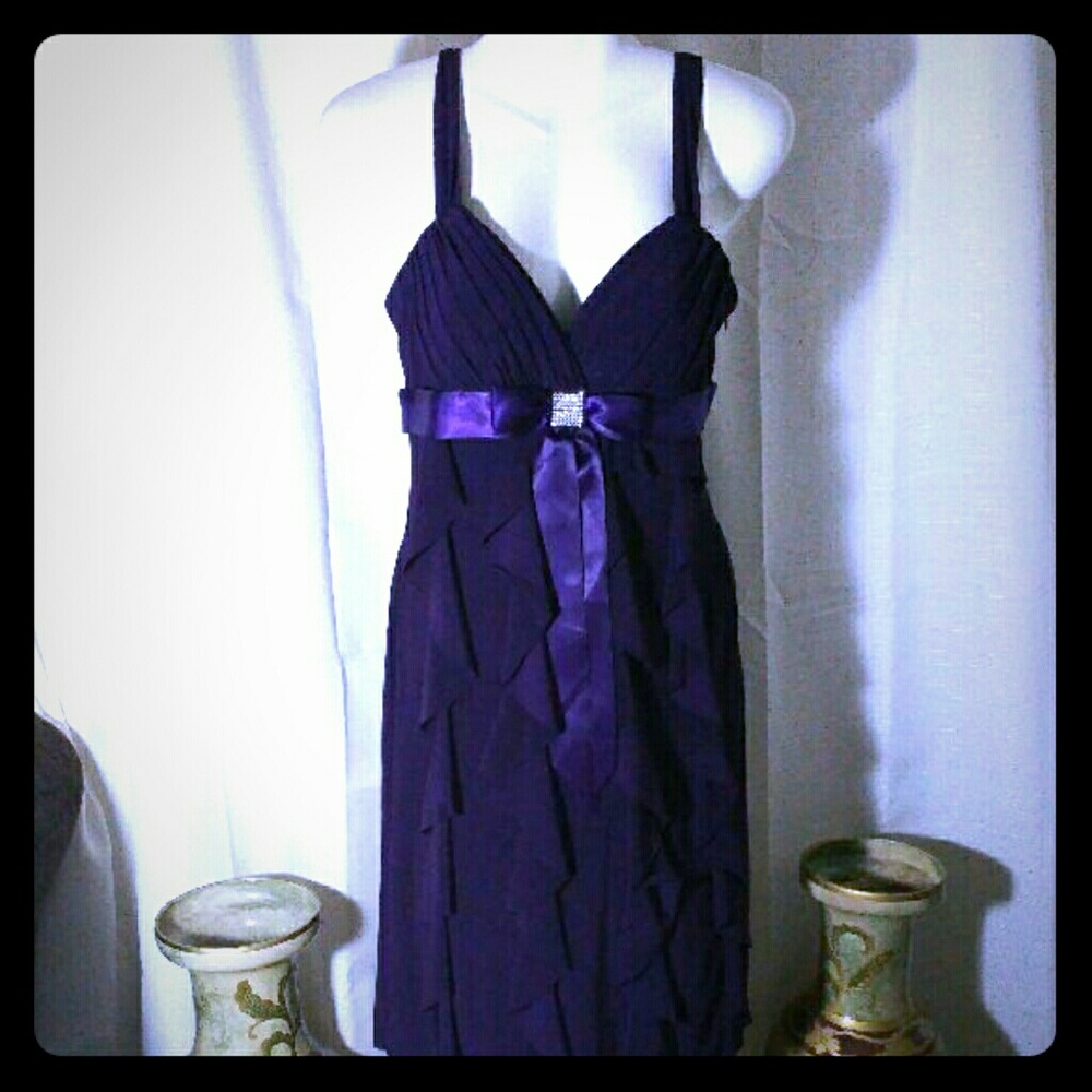 Purple Tiered Dress