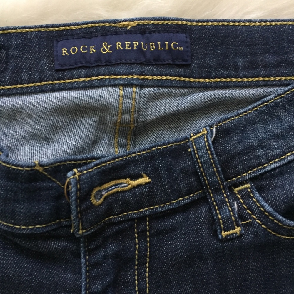Rock & Republic Denim Shorts Size 0 - Picture 2 of 6