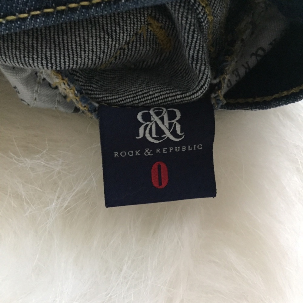 Rock & Republic Denim Shorts Size 0 - Picture 4 of 6