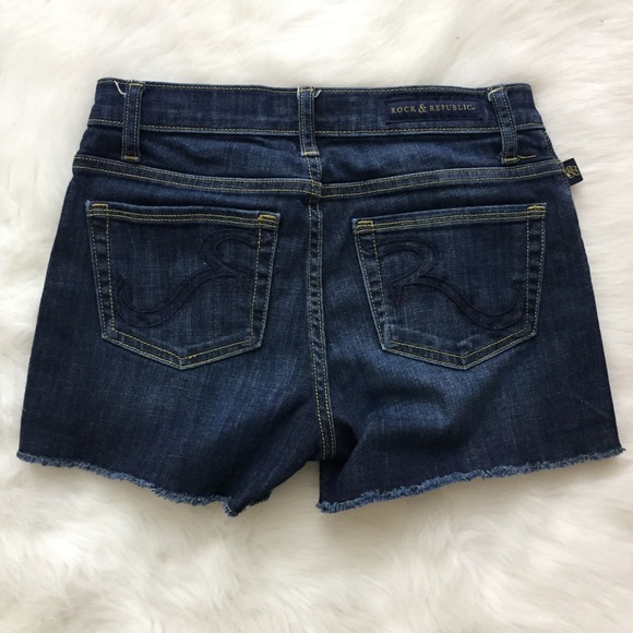 Rock & Republic Denim Shorts Size 0 - Picture 5 of 6