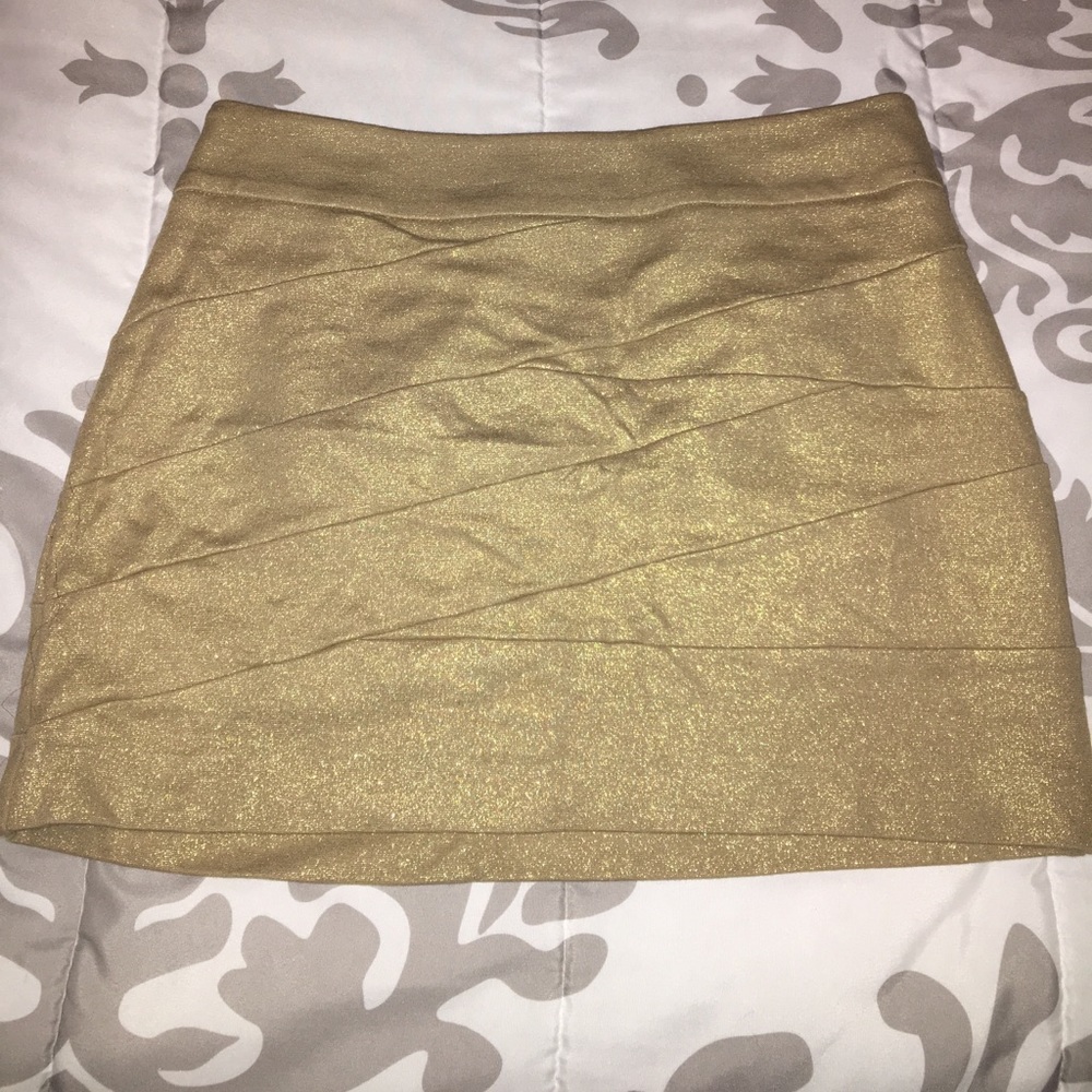 Women's gold skirt