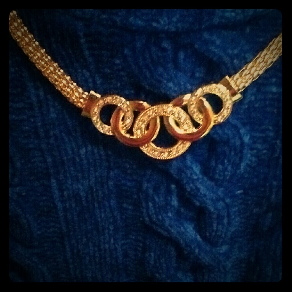 A Petit Gold plated Eternity set