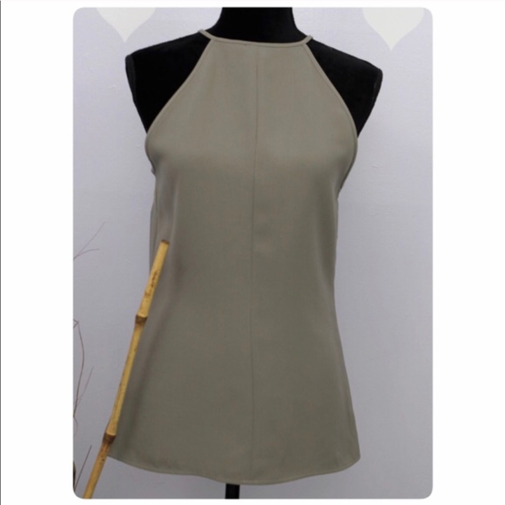 Olive halter top