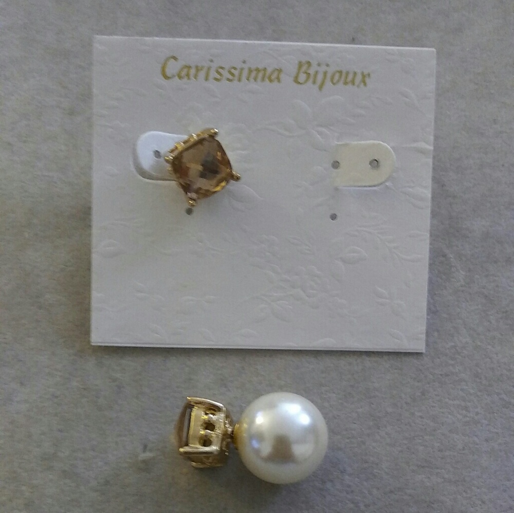 Birthstone Swarovski earing Crystal ( Nov.)