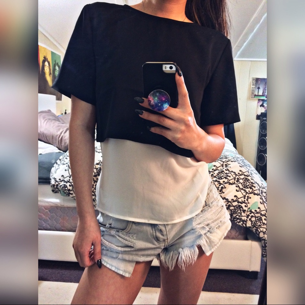 🆕F21 Layered Color Block Top