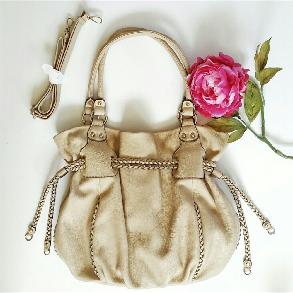 Kooba Lineav Cream Colored Handbag