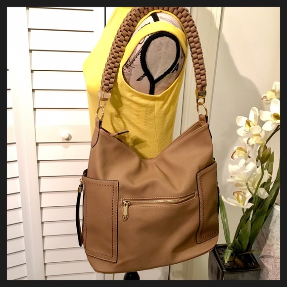18 off Madison West Handbags NWT Tan Vegan Leather Large