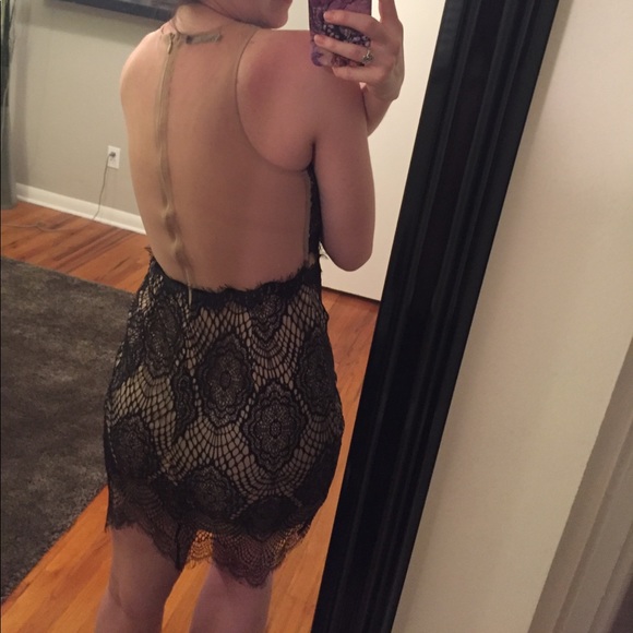 Sheer back cocktail dress - Picture 2 of 5