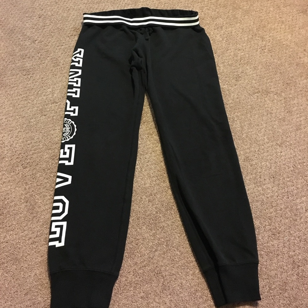 Women's black Victoria secret sweatpants