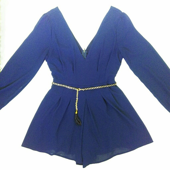 ⛔️SOLD⛔️Blue Romper - Picture 2 of 6