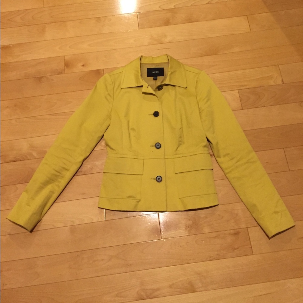 Jacob (Canada) Mustard Yellow Casual Blazer