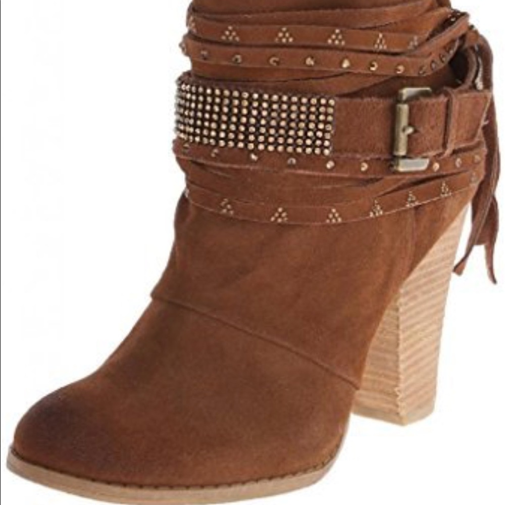 Naughty Monkey Bejeweled Suede Boots!