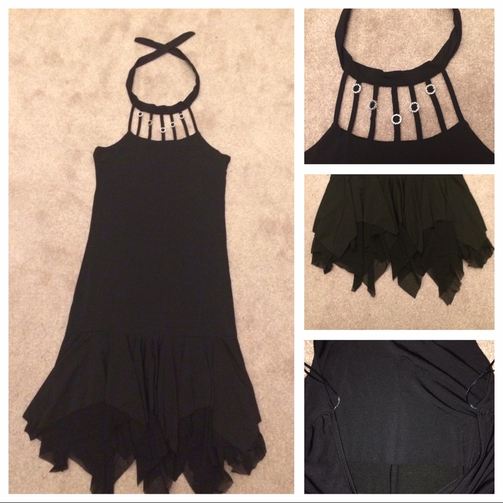 SALE cocktail dress w/ ✨sparkly✨ neck accents