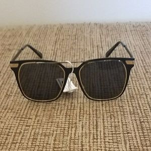Mirrored sunglasses black and silver
