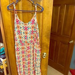 Floral print maxi dress