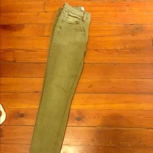 Olive pants. Free people.