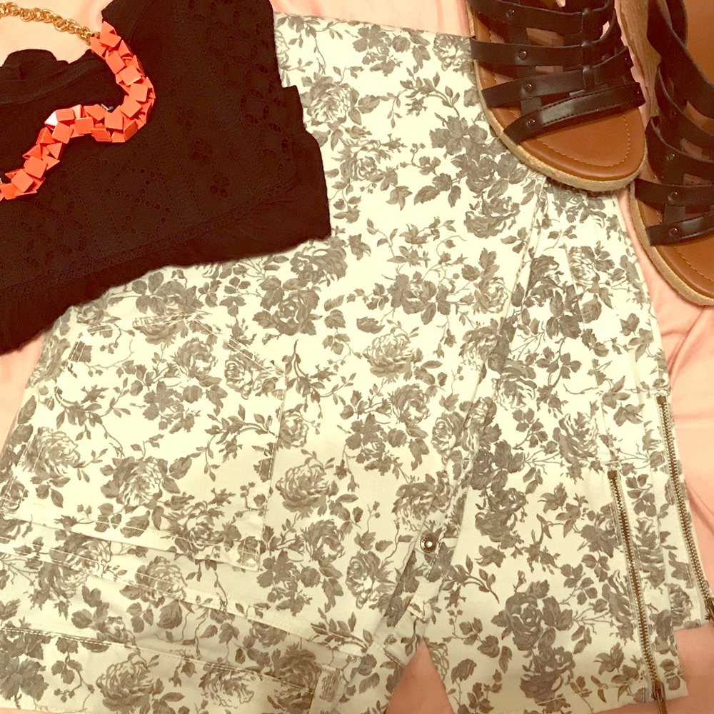 Torrid Floral Ankle Denim