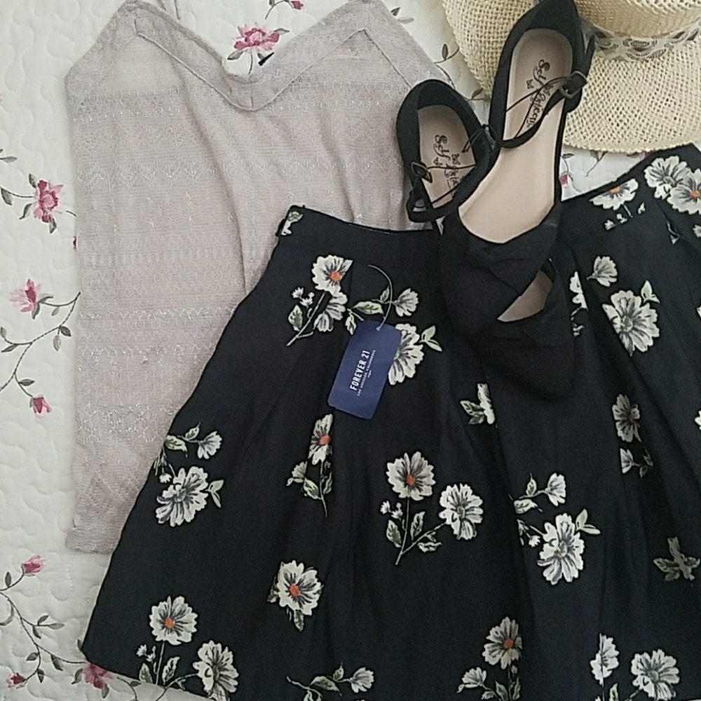 Skater Floral Skirt