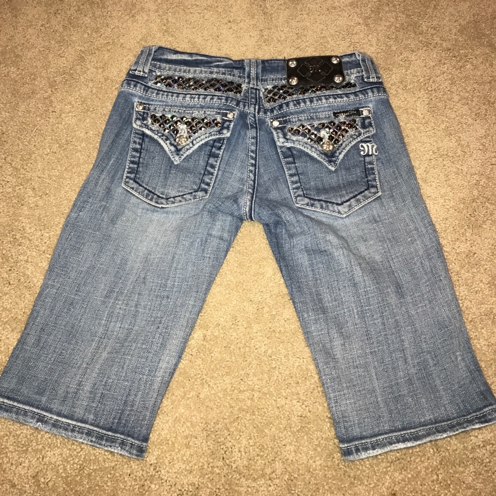 Miss me crop with sparkly embellishment