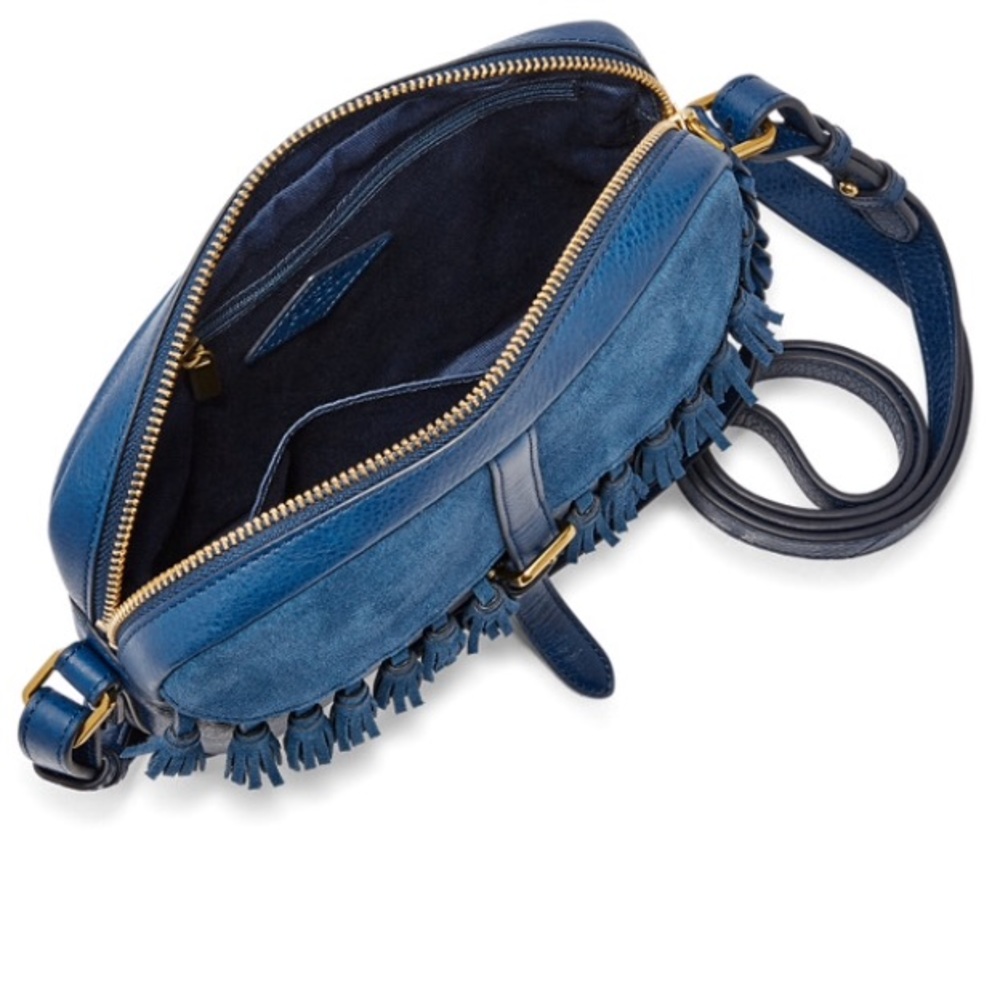 Fossil Kendall Tasseled Cross Body Bag NWT - Picture 5 of 7