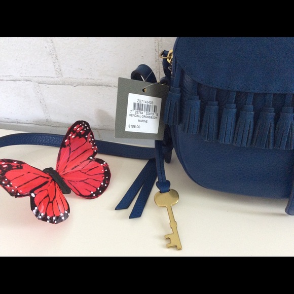 Fossil Kendall Tasseled Cross Body Bag NWT - Picture 7 of 7