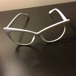 White Cat-eye Personality glasses