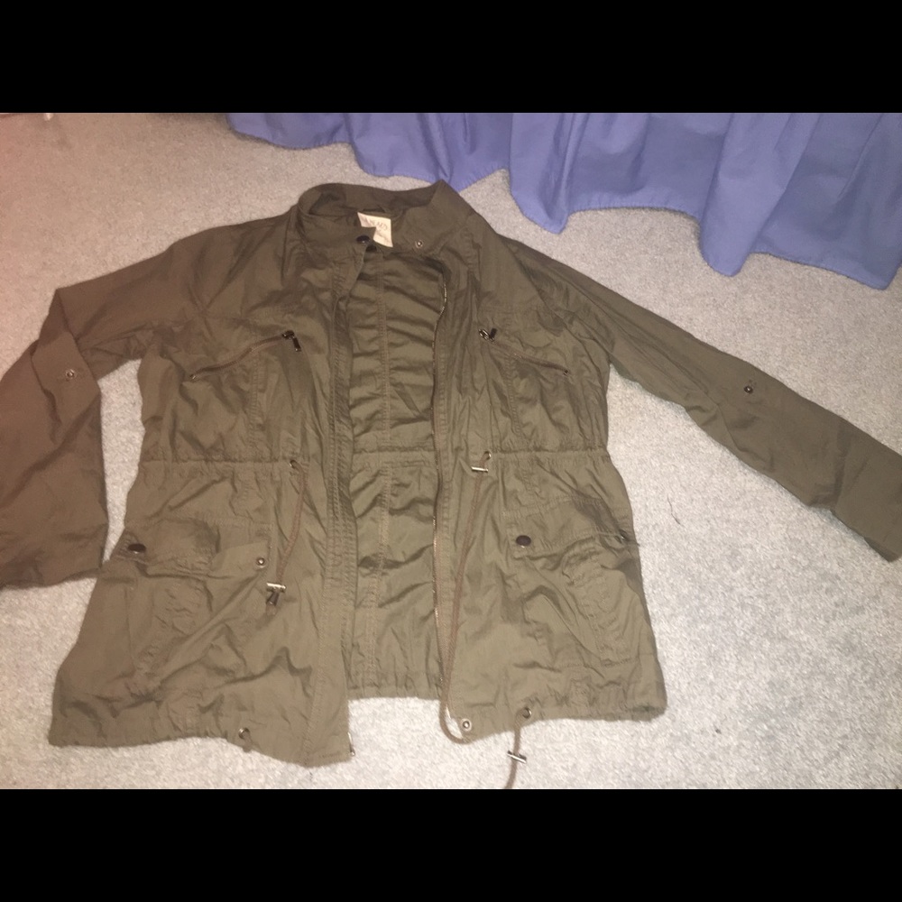 Army green light jacket