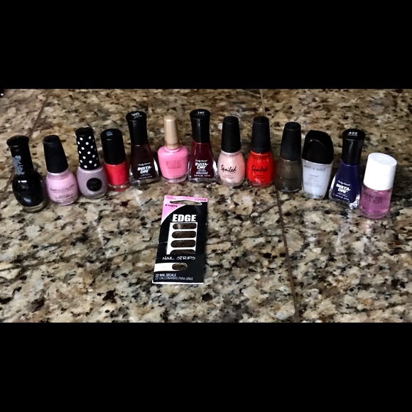 13 Nail Polishes & 1 Set of Nail Decals - Picture 2 of 4