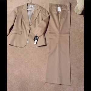 Ladies khaki pants suit