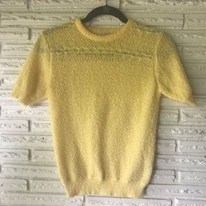 Sunny Yellow Vintage Top