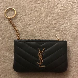 Saint Laurent keychain wallet