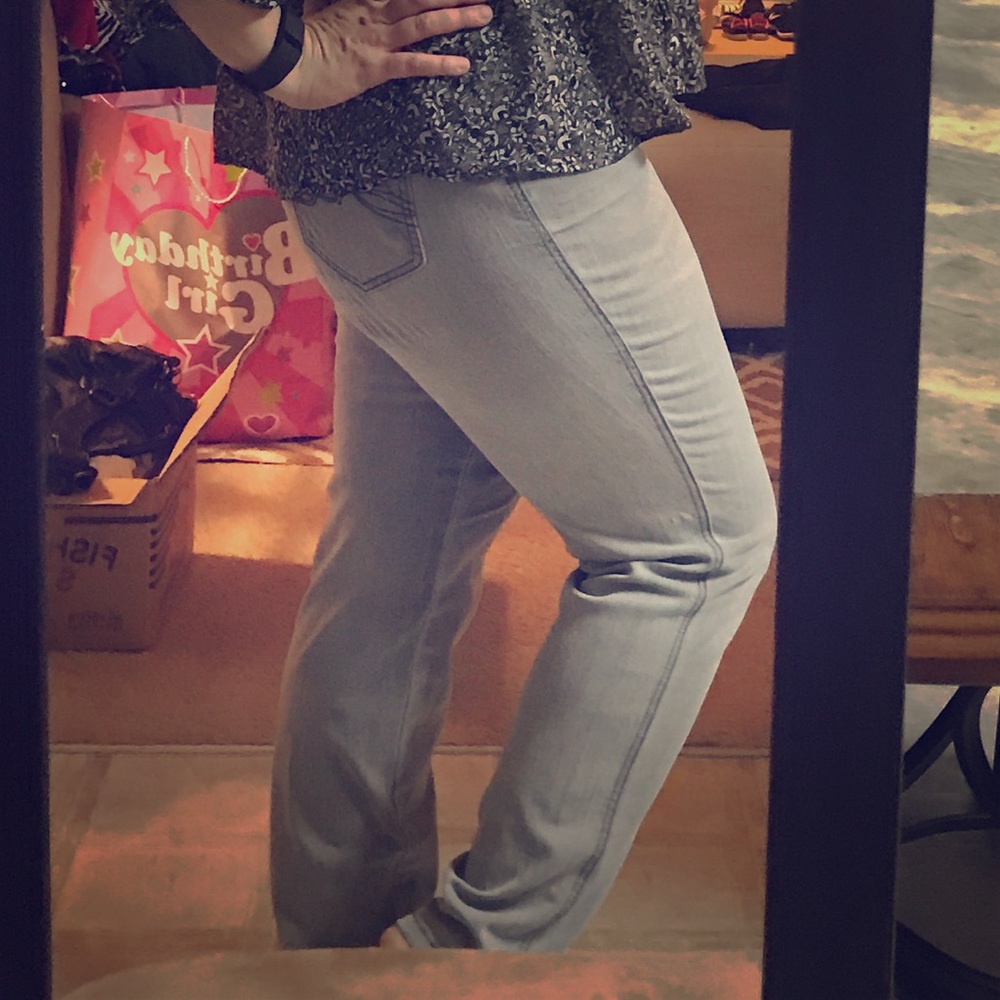 Grey jeggings