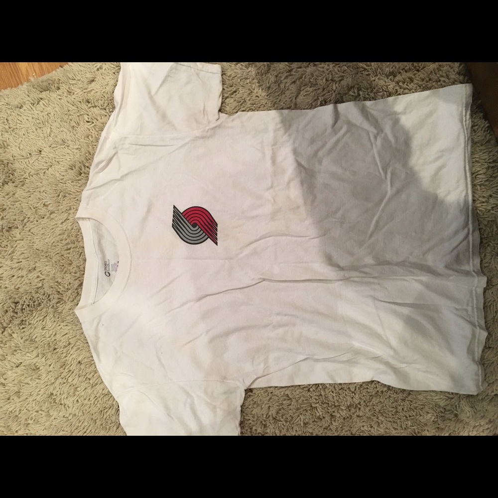White Portland Trail Blazers Toyota Tee